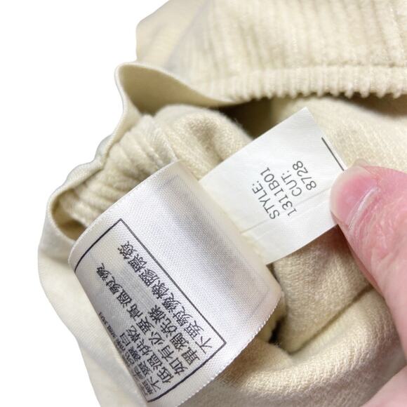 Vintage Low Rise Straight Leg Corduroy Pants Designer Max Studio Yellow Womens 6 - Picture 7 of 10